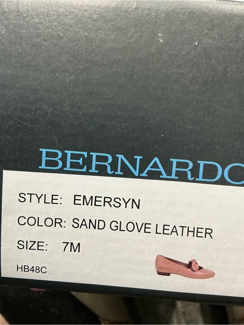 Bernardo Tan Knot-Detail Ballet Flat Size 7 - Picture 16 of 16